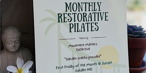 Restorative Pilates with MMC - First Friday of the Month! primary image