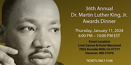 Imagen principal de 36th Annual Dr. Martin Luther King, Jr. Awards Dinner