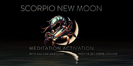 Primaire afbeelding van Scorpio New Moon Meditation Activation | ONLINE