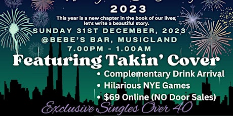 Imagen principal de NYE New Years Eve Exclusive Party Singles Over 40 | Live Music Musicland
