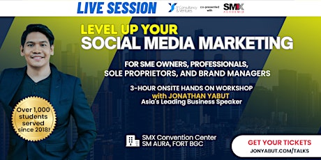 Primaire afbeelding van Level Up Your Social Media Marketing with Jonathan Yabut