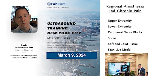 Imagem principal do evento NYC Regional Anesthesia and  Pain  Ultrasound CME  Workshop