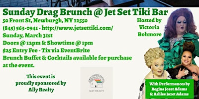 Sunday Drag Brunch at Jet Set Tiki Bar - March 2024 primary image