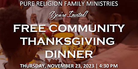 FREE COMMUNITY THANKGIVING DINNER primary image