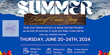Cruise Party/ Summer 24’ Kick off