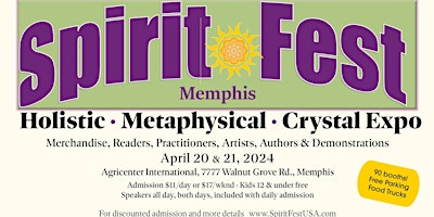 Imagen principal de Spirit Fest™ Metaphysical and Holistic Fair - Memphis