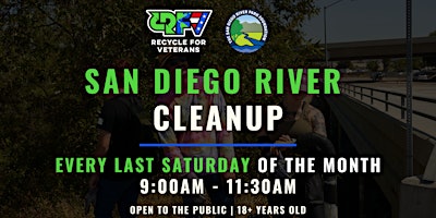 Primaire afbeelding van San Diego River Cleanup with Local Veterans & Community
