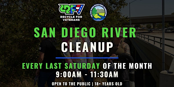 San Diego River Cleanup with Local Veterans & Community