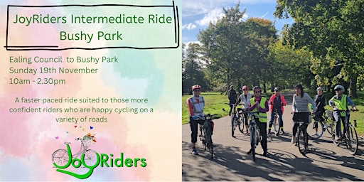 JoyRider Intermediate Bike Ride:  Ealing to Bushy Park primary image