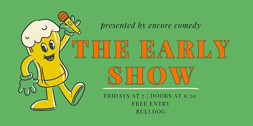 Primaire afbeelding van The Early Show: A DC Standup Comedy Showcase