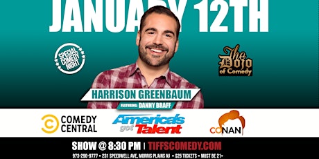 Imagen principal de The Dojo of Comedy at Tiffs w/ Harrison Greenbaum