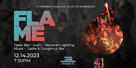 Imagem principal de FLAME: A Premium Rooftop Chanukah Experience! For Young Professionals