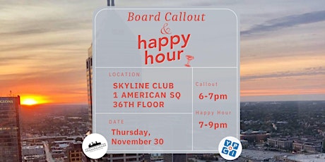 Hauptbild für Board Callout + November Happy Hour