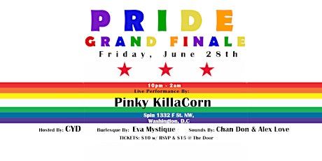 Pride Grand Finale with Pinky KillaCorn & Live Burlesque primary image