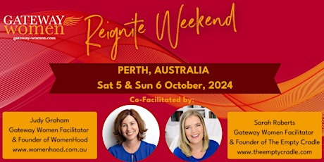 GATEWAY WOMEN REIGNITE WEEKEND - PERTH, 5 & 6 OCTOBER 2024