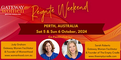 Hauptbild für GATEWAY WOMEN REIGNITE WEEKEND - PERTH, 5 & 6 OCTOBER 2024