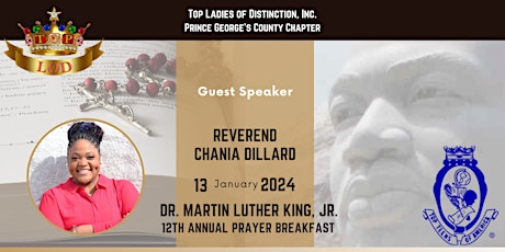 Primaire afbeelding van Top Ladies of Distinction - PGCC 12th Annual MLK Prayer Breakfast