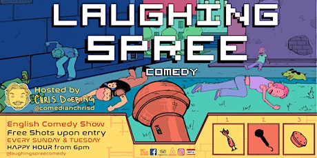 Immagine principale di Laughing Spree: English Comedy on a BOAT (FREE SHOTS) 21.04. 