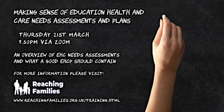 Primaire afbeelding van Making Sense of Education Health & Care Needs Assessments and Plans (EHCPs)