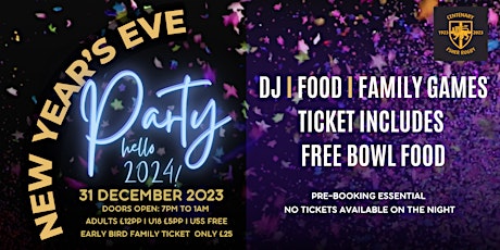 New Year's Eve Party at Esher Rugby Club primary image