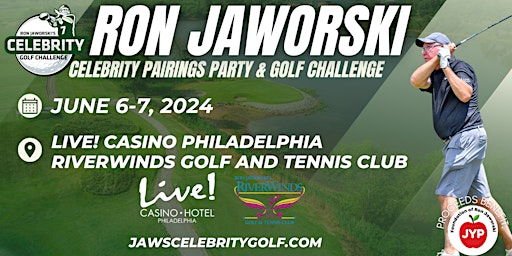 Imagen principal de 2024 Ron Jaworski Celebrity Pairings Party and Golf Challenge