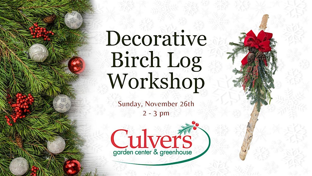 Decorative Birch Log Workshop (2 of 5) Tickets, Sun, Nov 26, 2023 at 2:00  PM