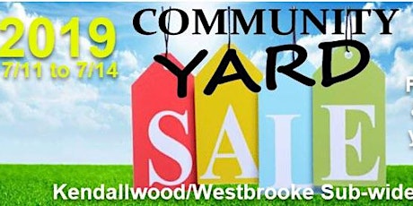 2019 Yard/Garage Sale Registration - Kendallwood Farms/Westbrooke Manor primary image