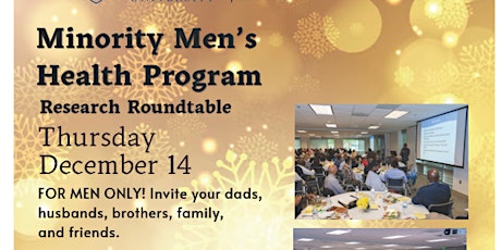Minority Men's Health Program | December 14, 2023 primary image