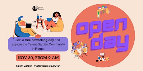 Imagen principal de Open Day | Talent Garden Roma