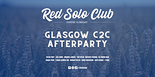 Image principale de Red Solo Club Country Clubnight - Glasgow C2C Afterparty