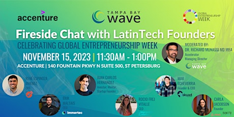 Hauptbild für Tampa Bay Wave Fireside Chat with LatinTech Founders