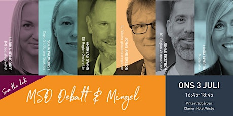 Imagem principal de Debatt & Mingel - MSD i Almedalen 2019