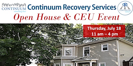 Continuum Recovery Services Open House and CEU Event  primary image