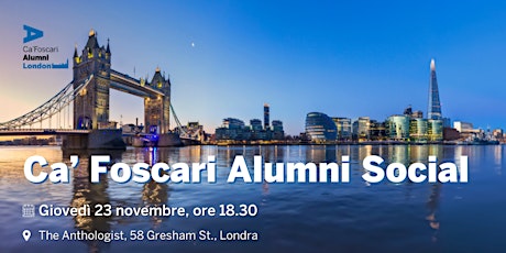 Immagine principale di Ca' Foscari Alumni Social - London Chapter 