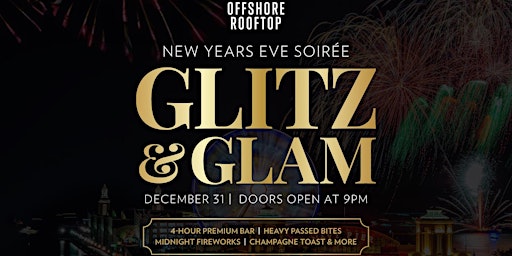 OFFSHORE ROOFTOP'S GLITZ & GLAM NEW YEAR'S EVE SOIRÉE primary image