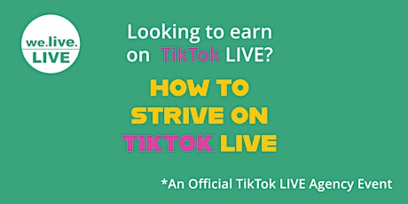 Become a LIVE Content Creator: TikTok Mastery! primary image