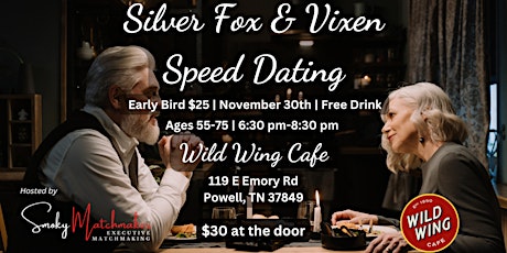 Silver Fox And Vixen Speed Dating Party November! primary image