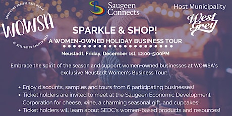 Imagen principal de Sparkle and Shop!  A Women-Owned Holiday Business Tour