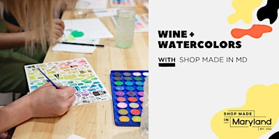 Immagine principale di Wine + Watercolors w/SMIMD 