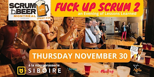 Image principale de Scrum Beer 24 - Fuckup Scrum 2 an Evening of Lessons Learned