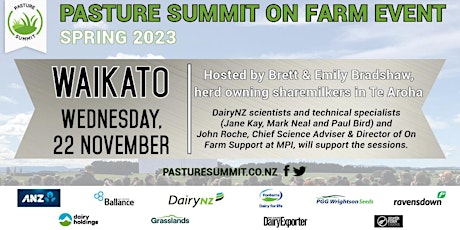 Pasture Summit Spring Event 2023 - Waikato primary image