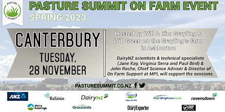 Imagen principal de Pasture Summit Spring Event 2023 - Canterbury