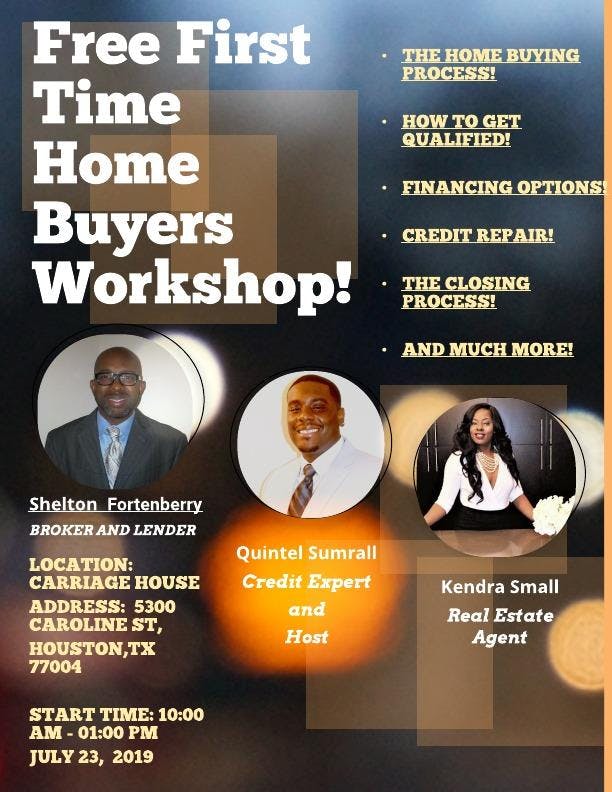 Free First Time Home Buying Workshop