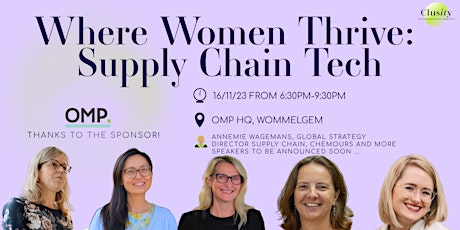 Hauptbild für Where Women thrive: Supply Chain Tech
