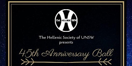 The Hellenic Society of UNSW - 45th Anniversary Ball primary image