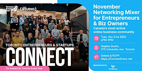 BUSINESS NETWORKING: Join the Entrepreneurial Revolution at TES Connect primary image