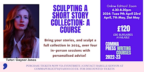 Online edition! Crafting a short story collection with Gaynor Jones