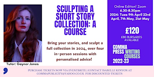 Online edition! Crafting a short story collection with Gaynor Jones primary image