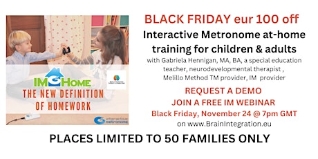 IM home therapy - the new definition of homework BLACK FRIDAY - join demo primary image