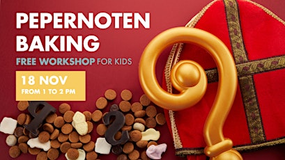 Pepernoten baking - free workshop for kids primary image
